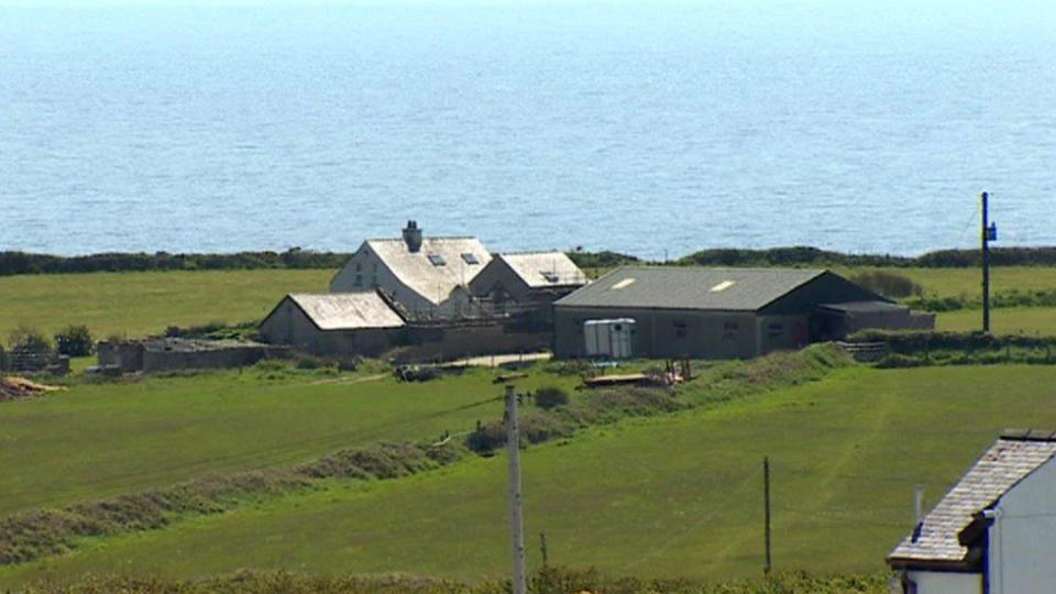 La vista de la cosa de Gales cerca de la casa de Gerald Corrigan.