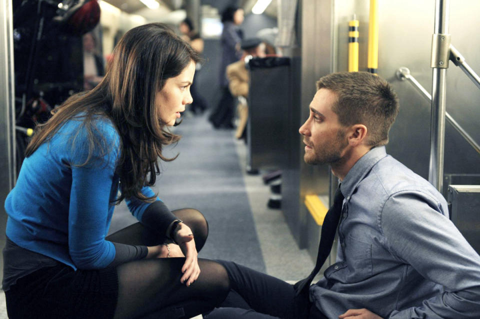 Michelle Monaghan and Jake Gyllenhaal in 'Source Code' 