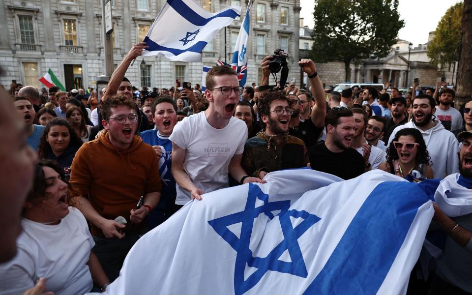 People went to show their support for Israel but some didn't feel safe