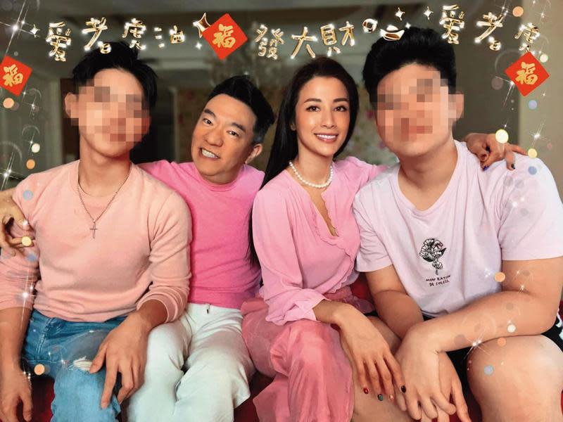 李蒨蓉前陣子跟老公李德立吵架，一度差點婚變，如今2個兒子也將赴美深造。（翻攝自李蒨蓉臉書）