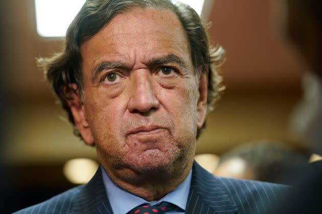 Former U.S. diplomat Bill Richardson is seen following the release of American journalist Danny Fenster last November from Myanmar. Richardson on Sunday said he believes that Brittney Griner and Paul Whelan could be released from Russia this year. (Photo: via Associated Press)
