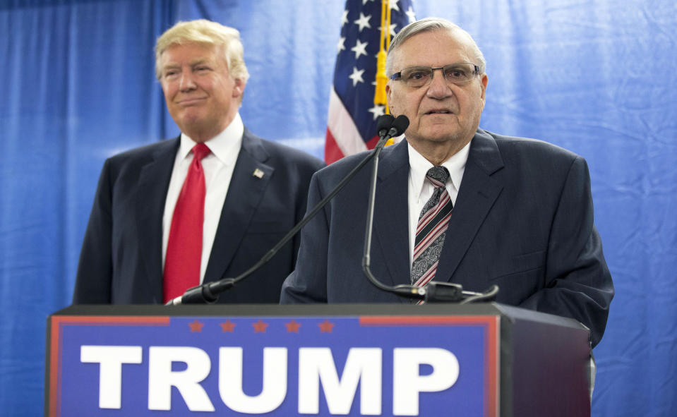 Donald Trump with Joe Arpaio