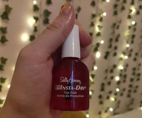 Sally Hansen's 35%-off Insta-Dri top coat makes drying your nails speedy and easy (trust me, I swear by mine).