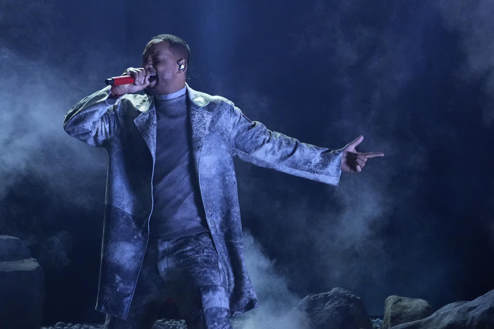 Will Smith performs during the BET Awards on Sunday, June 30, 2024, at the Peacock Theater in Los Angeles. (AP Photo/Chris Pizzello)