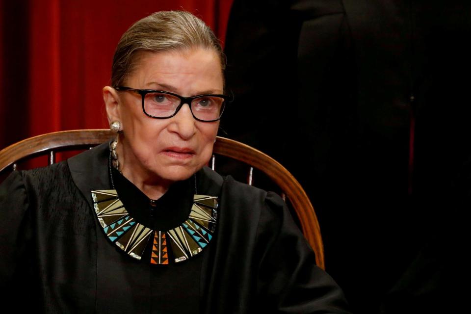 The Supreme Court's liberal icon Ruth Bader Ginsburg is to be buried at Arlington National Cemetery (REUTERS)