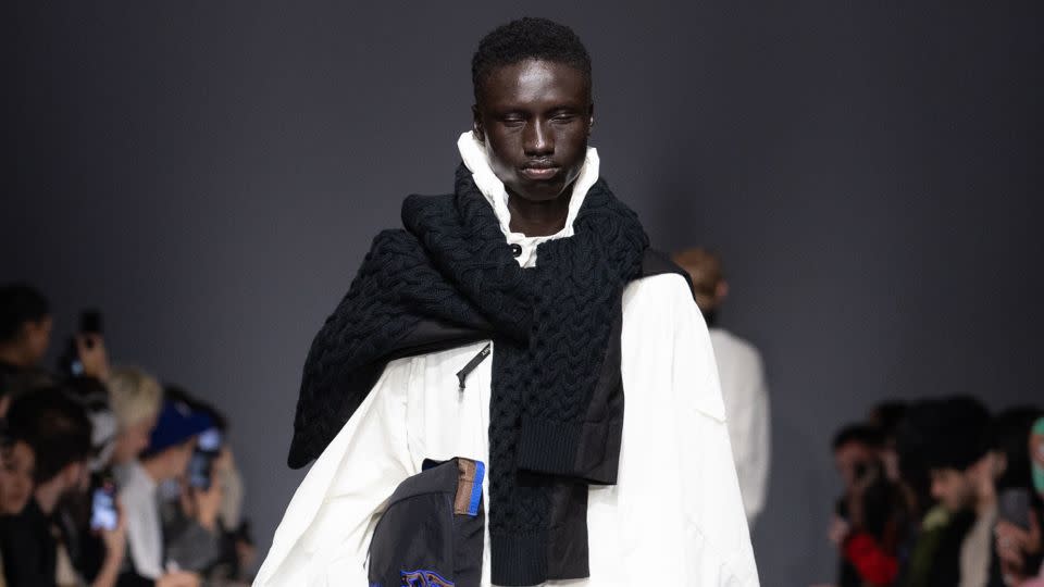 Robyn Lynch gave the white anorak a romantic silhouette during her Fall-Winter 2024 show. - Chris Yates