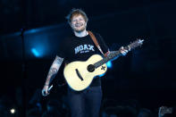 <p>The British star’s “Shape of You” spent 12 weeks at No. 1 on the Hot 100, the longest stay by any song so far this year. His third album, <strong><em>÷</em></strong>, sold 322K in traditional sales in its first week back in January, second only to Kendrick Lamar’s <em>DAMN.</em> for the year so far. (Photo: Getty Images) </p>