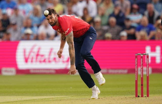 Reece Topley's ankle injury ruled him out of the T20 World Cup days before the tournament began (Nick Potts/PA)