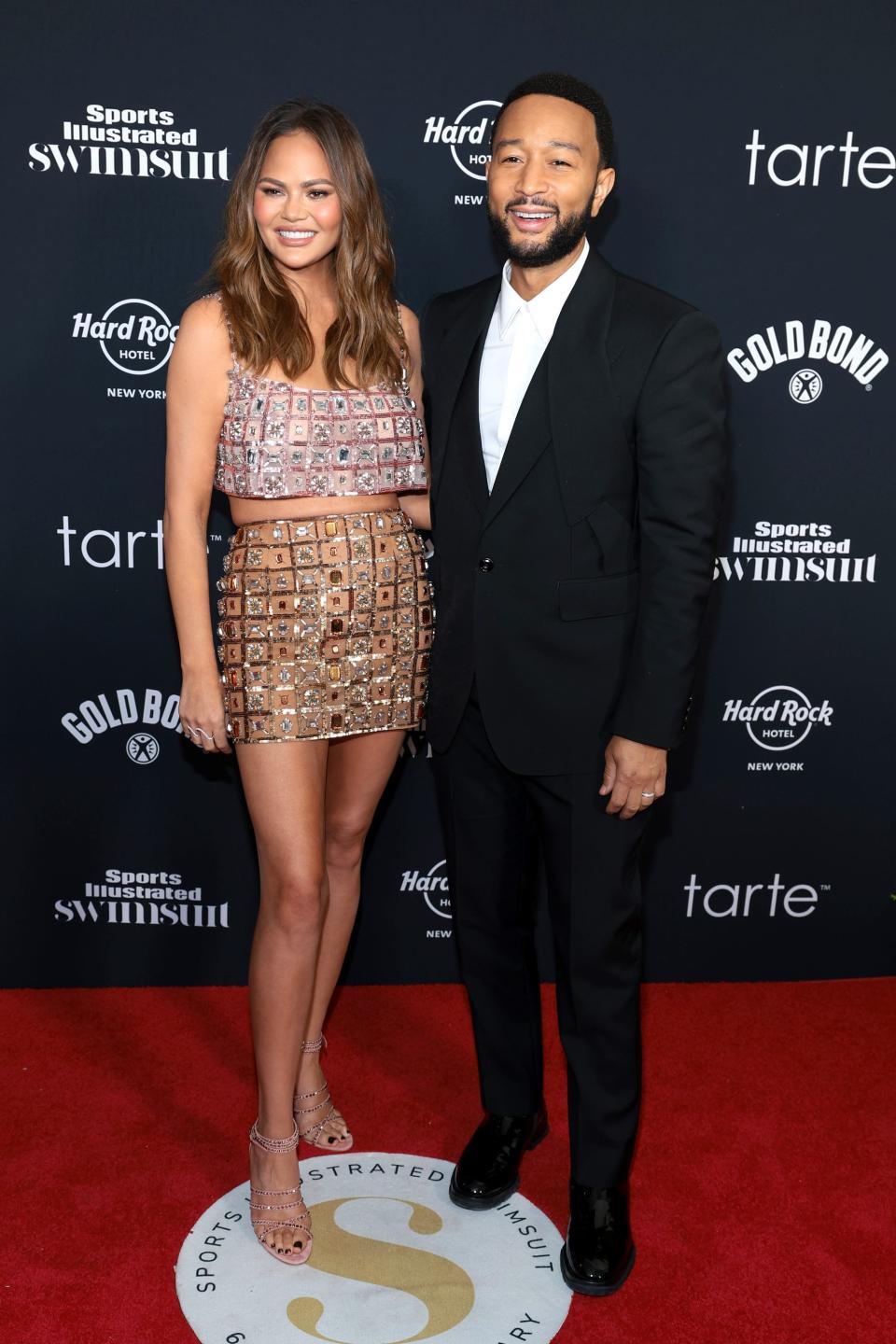 Chrissy Teigen and John Legend attend the 2024 Sports Illustrated Swimsuit Issue Launch Party.