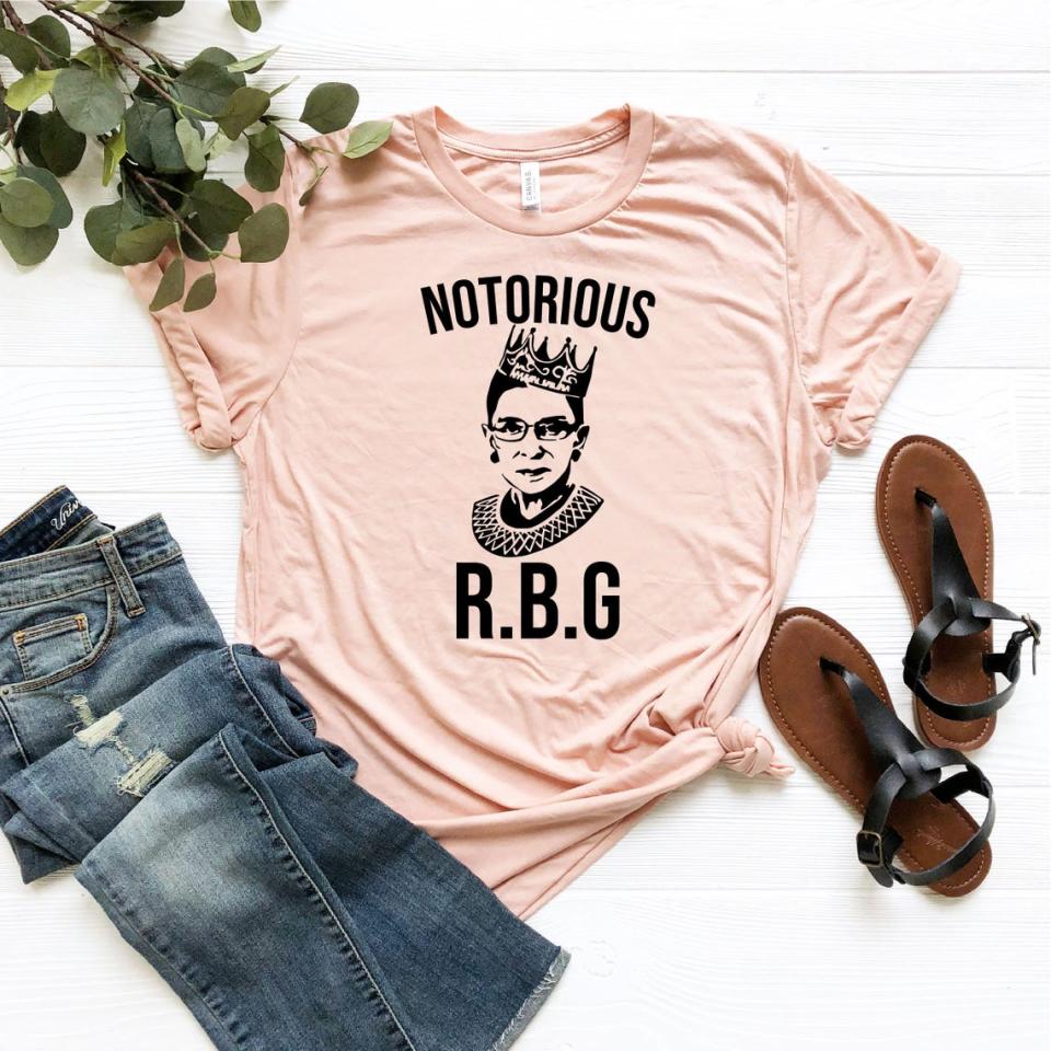 Notorious RBG Shirt. (Image via Etsy)