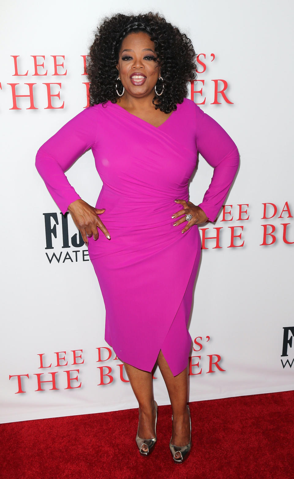 Oprah Winfrey attends the premiere of the Weinstein Company's 