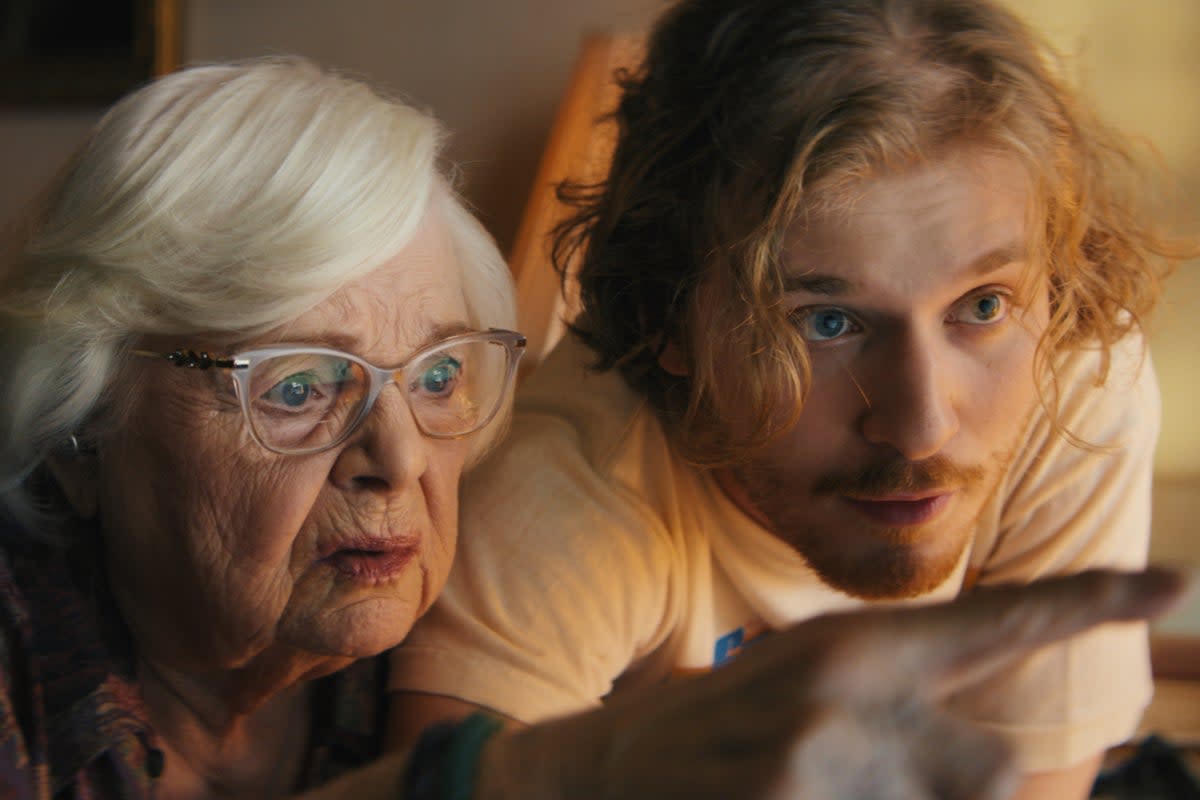 Silver surfing: Fred Hechinger shows June Squibb the online ropes in ‘Thelma’ (Magnolia Pictures)