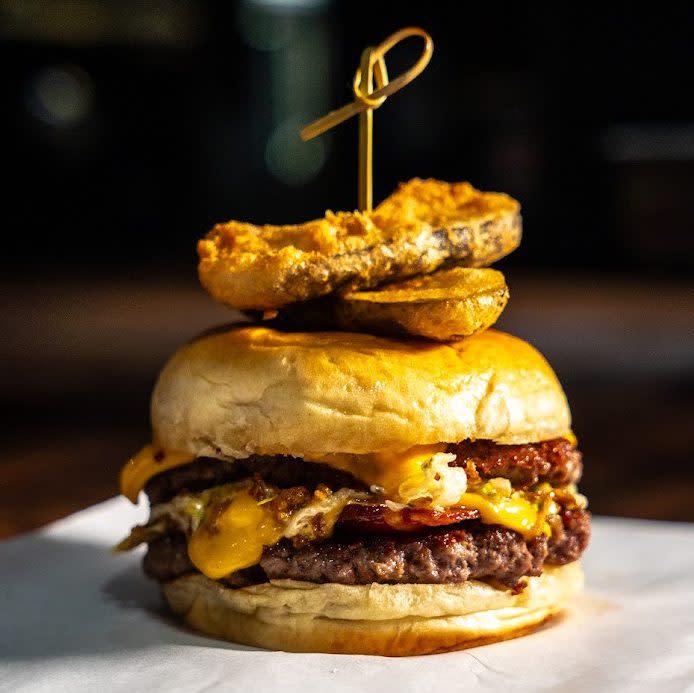 Jason Atherton has swapped Michelin-starred fine dining for laidback eaterie Mary's, which includes a 10-seat burger bar