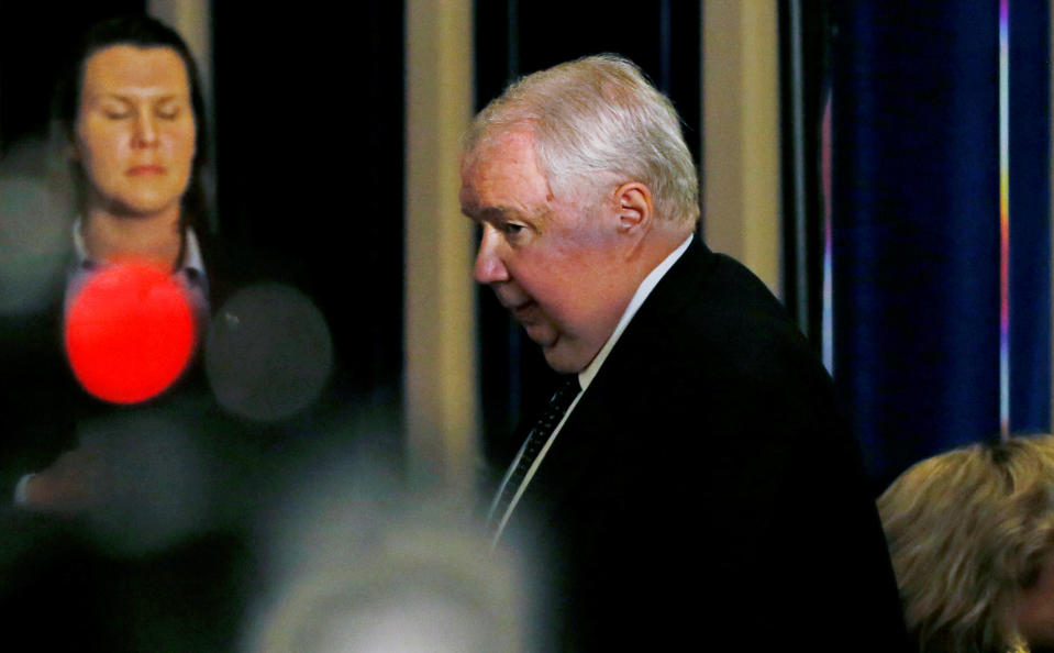 FILE PHOTO - Russia's Ambassador to the United States Sergei Kislyak arrives for a Donald Trump for President campaign event at the Mayflower Hotel in Washington, April 27, 2016. REUTERS/Jim Bourg/File Photo