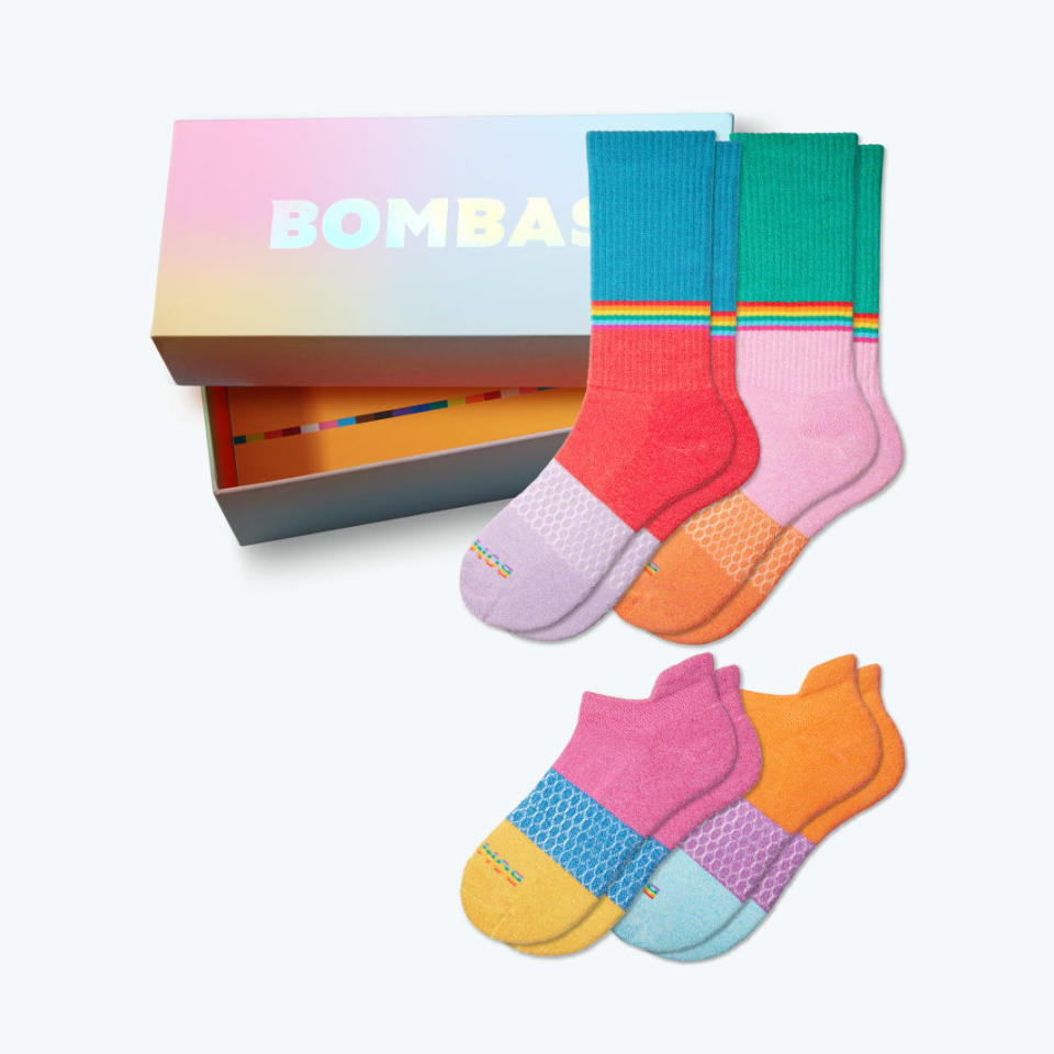 <p><a href="https://go.redirectingat.com?id=74968X1596630&url=https%3A%2F%2Fbombas.com%2Fproducts%2Fpride-calf-ankle-sock-4-pack-gift-box&sref=https%3A%2F%2Fwww.womansday.com%2Frelationships%2Fdating-marriage%2Fg44899009%2Fgift-ideas-for-girlfriend%2F" rel="nofollow noopener" target="_blank" data-ylk="slk:Shop Now;elm:context_link;itc:0;sec:content-canvas" class="link ">Shop Now</a></p><p>Pride Calf & Ankle Sock 4-Pack Gift Box</p><p>bombas.com</p><p>$60.00</p><span class="copyright">Bombas</span>