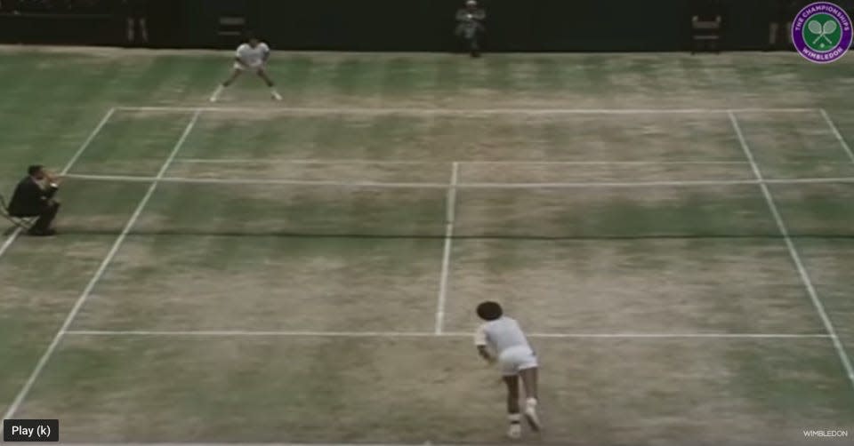 1975 Ashe Wimbledon Grass