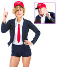 <p>"Making America Great!"… is not what this laughable outfit is doing. Donald Trump cannot be made sexy, people. The very idea of Trump in "booty shorts" is bad enough to cancel Halloween altogether.<br><br> (Credit: <a rel="nofollow noopener" href="http://www.yandy.com/Donna-T.-Rumpshaker-Costume.php" target="_blank" data-ylk="slk:Yandy.com;elm:context_link;itc:0;sec:content-canvas" class="link ">Yandy.com</a>/Getty) </p>