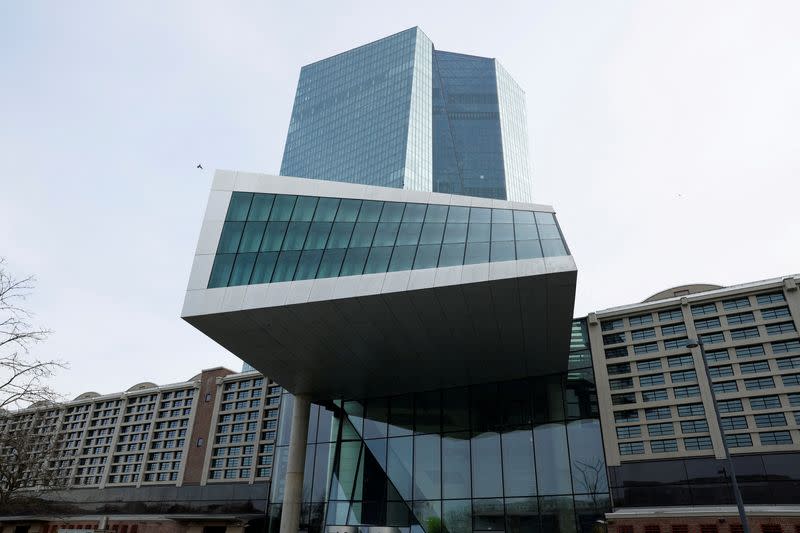 FOTO DE ARCHIVO. Una vista de la sede del Banco Central Europeo (BCE) en Fráncfort, Alemania