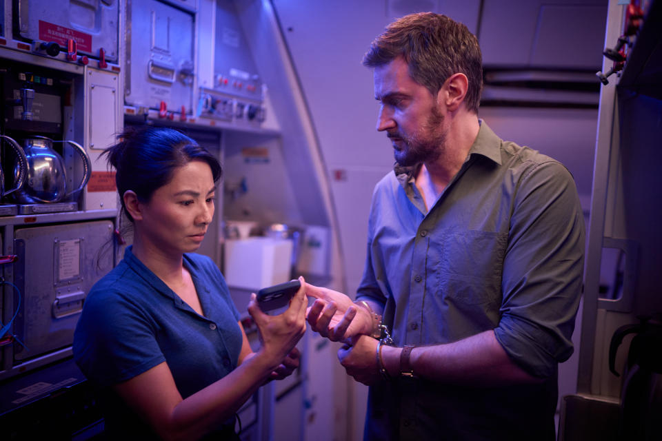 Richard Armitage and Jing Lusi in Red Eye