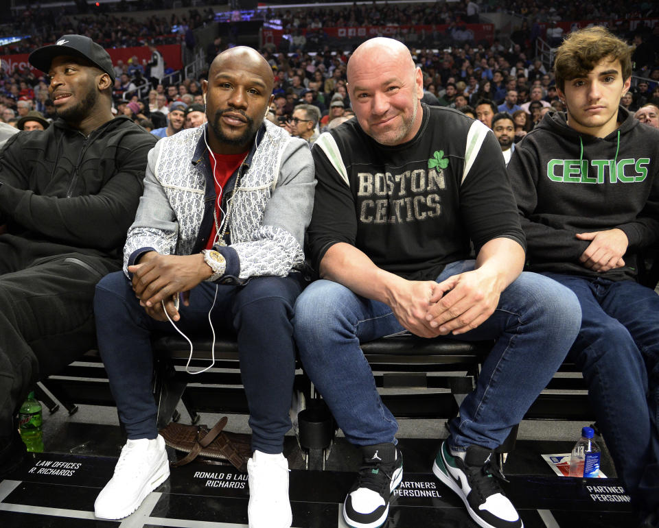 Dana White wants to formalize a deal for a Floyd Mayweather fight for October or November. (Kevork Djansezian/Getty Images)