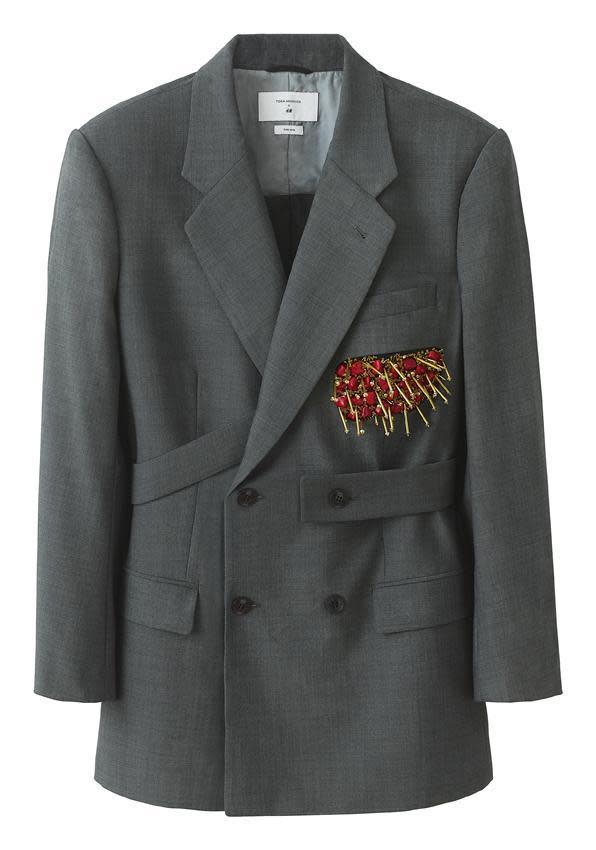 TOGA ARCHIVES x H&M女版西裝外套，將於9月2日推出。（H&M提供）