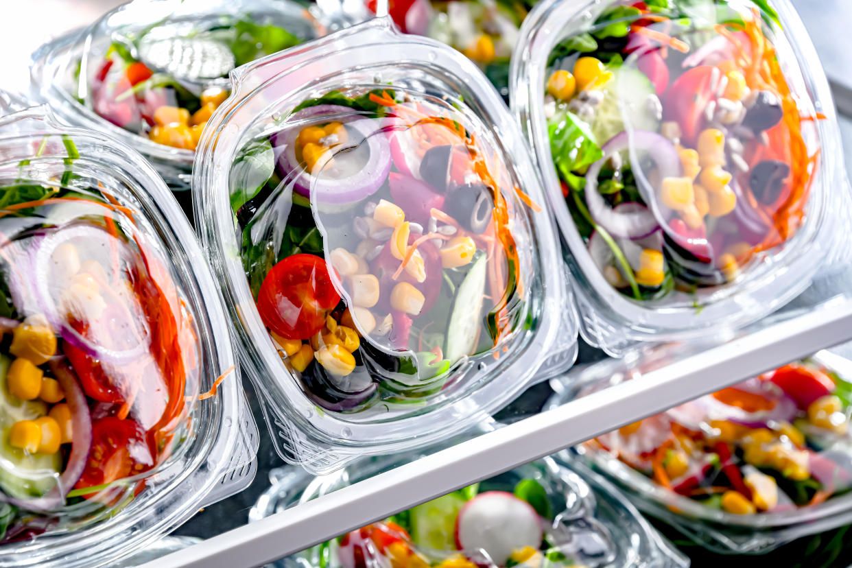 Storing salad kits and lettuce in general at the correct temperature, which is 40°F, can keep bacteria at bay.