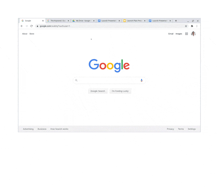 Google Tab Preview