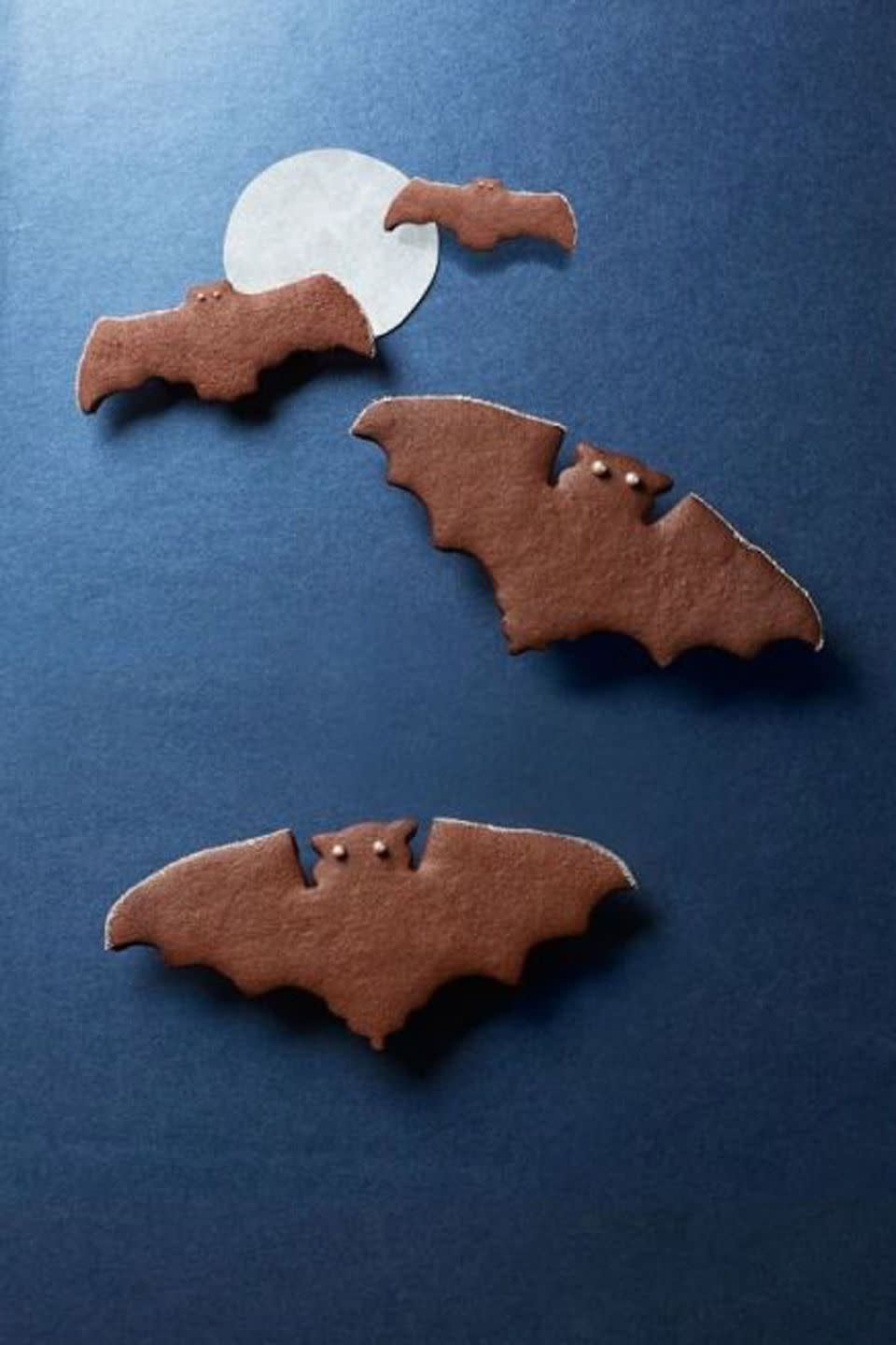 Spiced Chocolate Bat Cookies