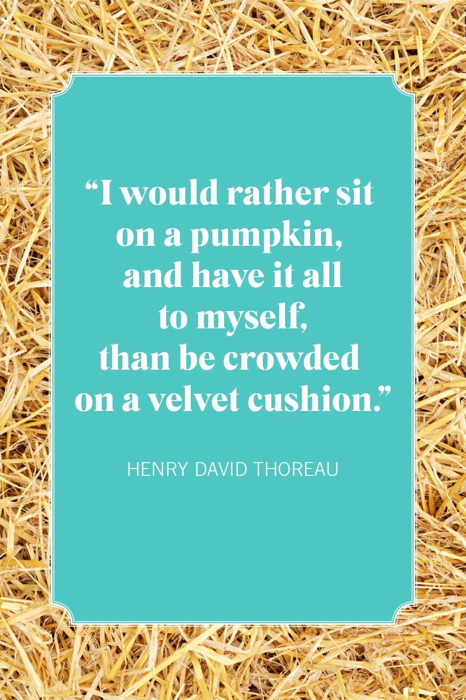 thoreau pumpkin quotes