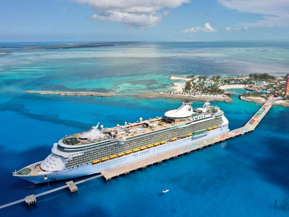 rendering of Royal Caribbean's Freedom of the Seas cruise ship