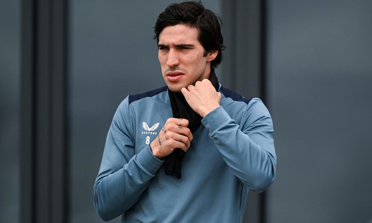<span>Sandro Tonali in training at Newcastle this month.</span><span>Photograph: Serena Taylor/Newcastle United/Getty Images</span>