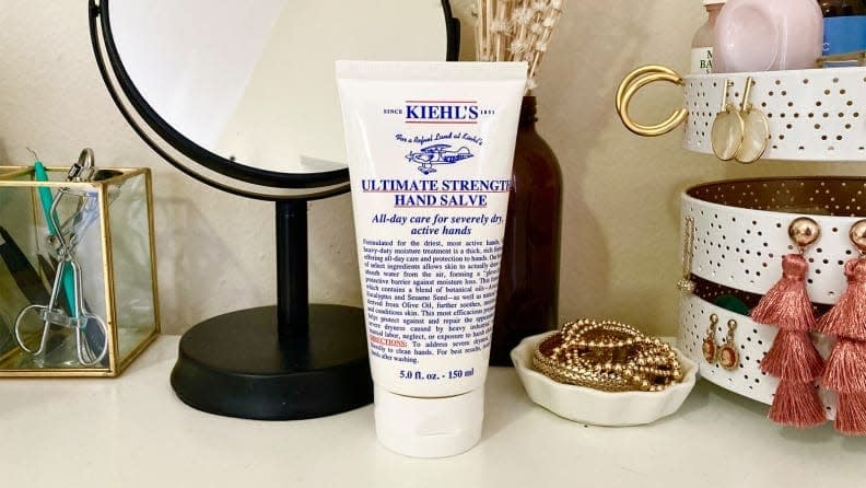 Kiehl's gets the ultimate beauty editor stamp of approval for being the silkiest hand cream on the market right now.