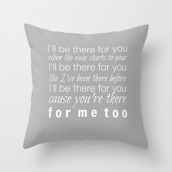 The One With the Theme Song Pillow