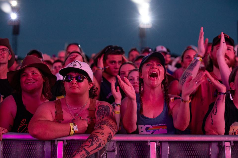 Fans of Brandi Carlile shouted and sang along during her set on the Barrel stage at the 2022 Bourbon & Beyond music festival on Friday, Sept. 16, 2022