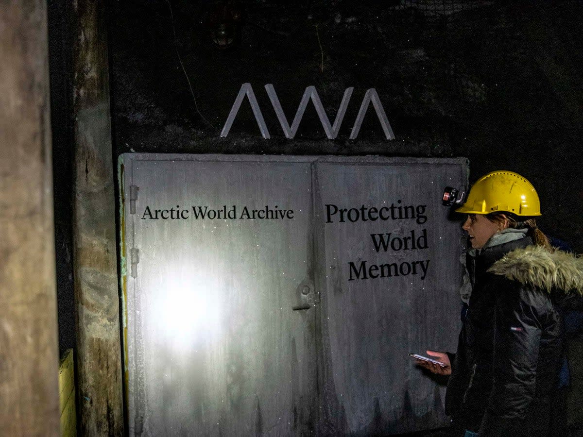 The Global Music Vault hopes to emulate the preservation mission of  the Arctic World Archive, also in Svalbard (Getty)