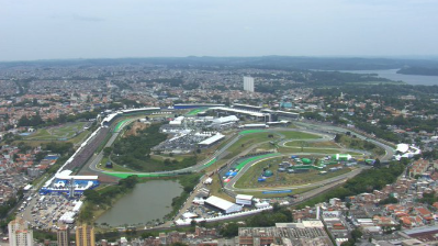 Aerial view of Interlagos circuit (F1)