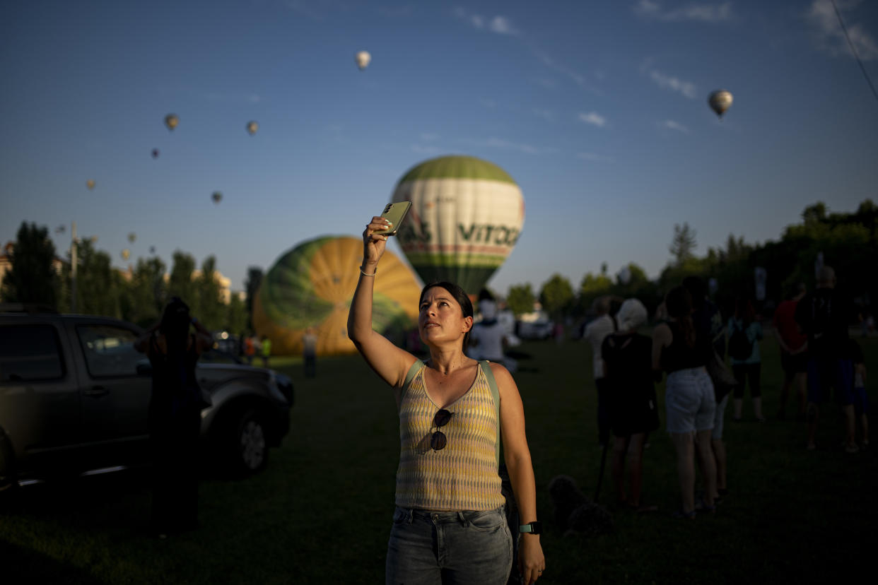 Fifty hot-air balloons from various countries, including England, France, Brazil, Monaco, Italy, Switzerland, Tunisia and Morocco, are prepared to float in the sky on the first day of the festival on July 11.