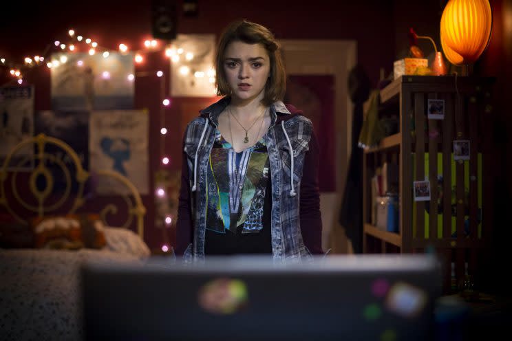 Maisie Williams dans le film sur le harcèlement en ligne Cyberbully. © Channel 4