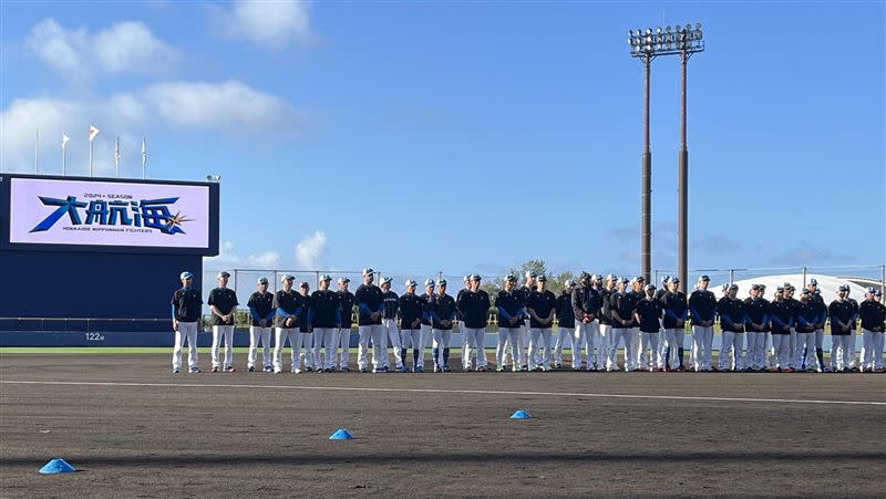 日本火腿隊在沖繩展開春訓。（圖／翻攝自北海道日本ハムファイターズ公式 X）