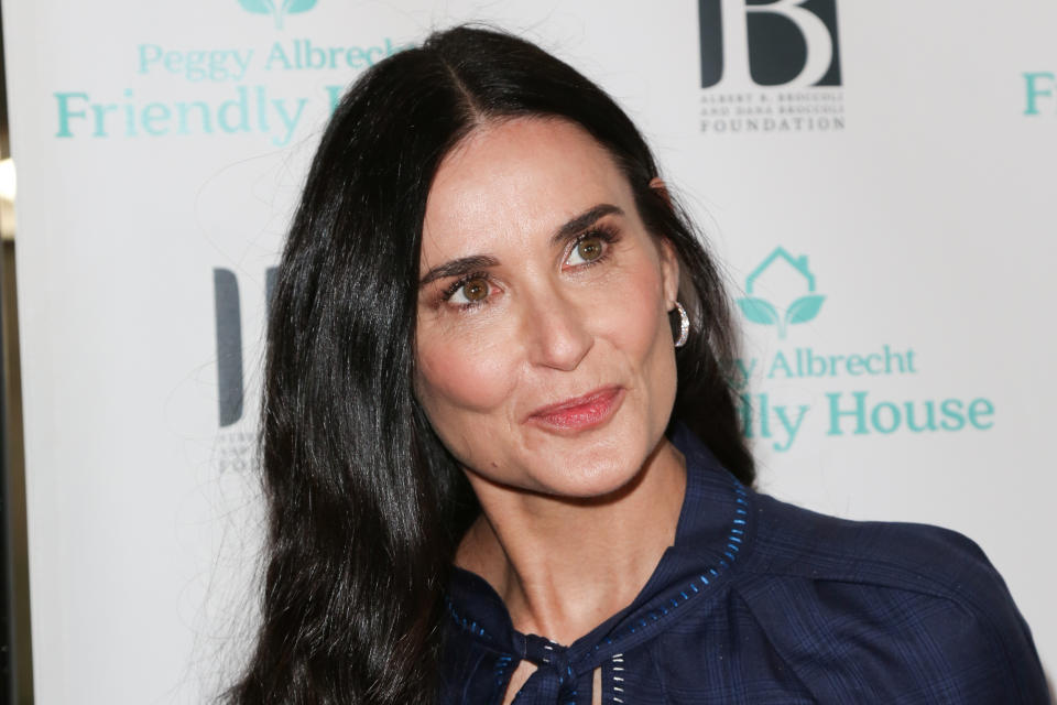 BEVERLY HILLS, CALIFORNIA - OCTOBER 26: Demi Moore attends the 'Friendly House' 30th annual awards luncheon at The Beverly Hilton Hotel on October 26, 2019 in Beverly Hills, California. (Photo by Paul Archuleta/FilmMagic)