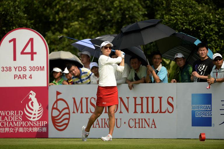 So Yeon Ryu of South Korea competes in the World Ladies Championship at Mission Hills Golf Resort in Haikou, China, on March 15, 2015