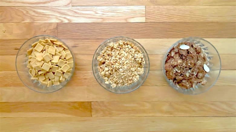 Assorted high protein cereal