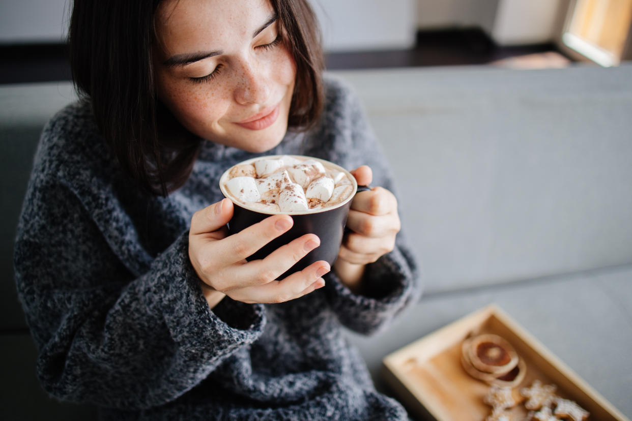 Heated milk frothers from the likes of Hotel Chocolat and Aldi have made it easier than ever to whip up barista-style hot chocolate at home. (Stock, Getty Images)