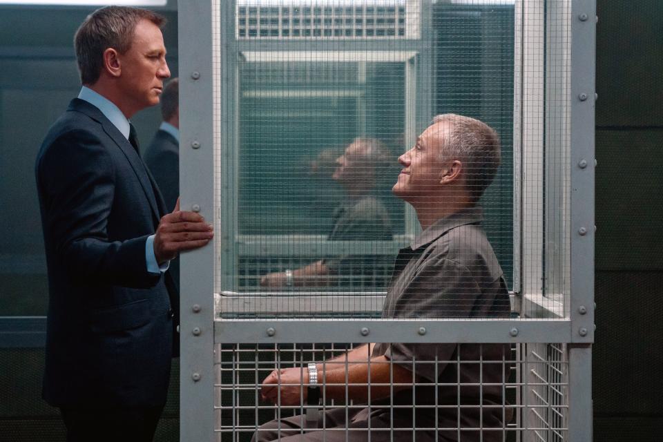 Bond (Craig) confronts Blofeld (Christoph Waltz) in No Time to Die. (Photo: Nicola Dove / © MGM / © Danjaq / Courtesy Everett Collection)