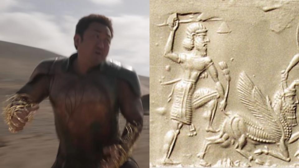 The Eternals' Gilgamesh who is based on Gilgamesh from mythology