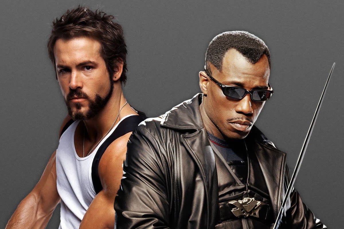 Disaster in the making: Ryan Reynolds and Wesley Snipes in ‘Blade: Trinity’  (Sky/Shutterstock)