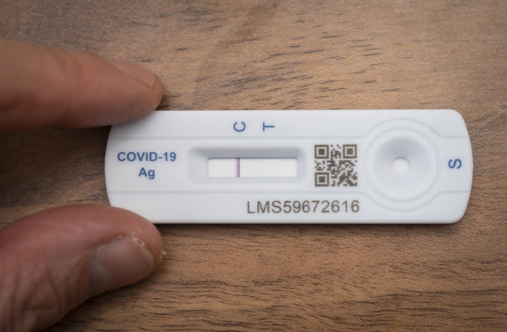 An antigen test for Covid-19 (Danny Lawson/PA) (PA Wire)