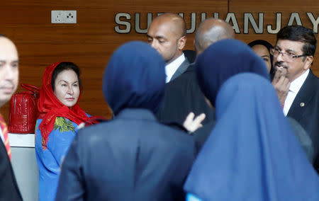 Rosmah Mansor, the wife of former Malaysian prime minister Najib Razak, arrives to give a statement to the Malaysian Anti-Corruption Commission (MACC) in Putrajaya, Malaysia June 5, 2018. REUTERS/Lai Seng Sin