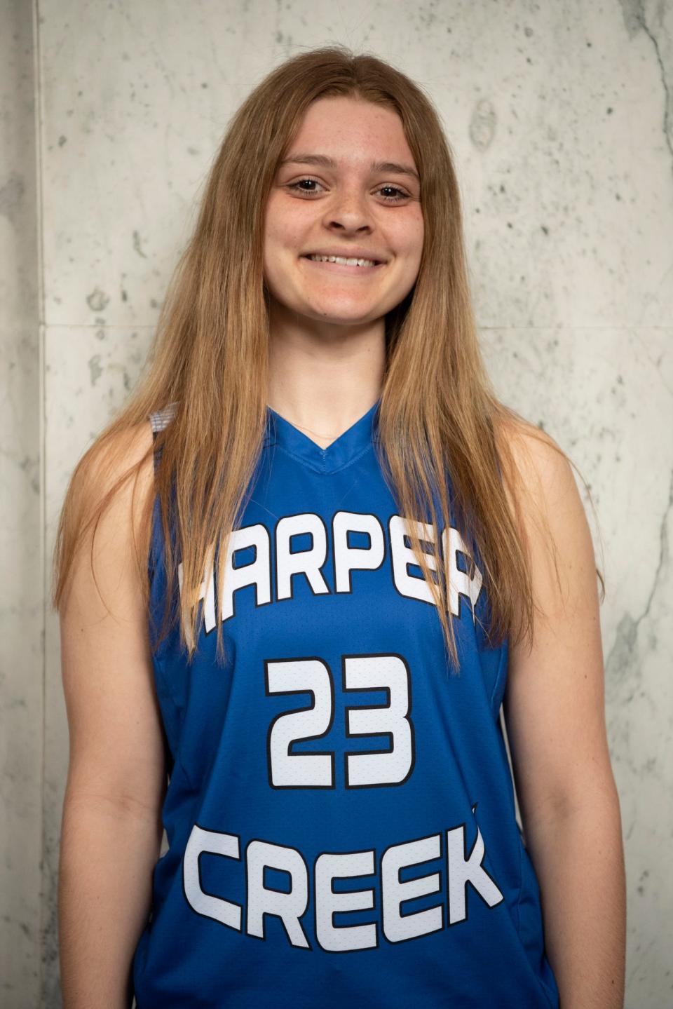 Harper Creek freshman Ella Chantrenne (23)