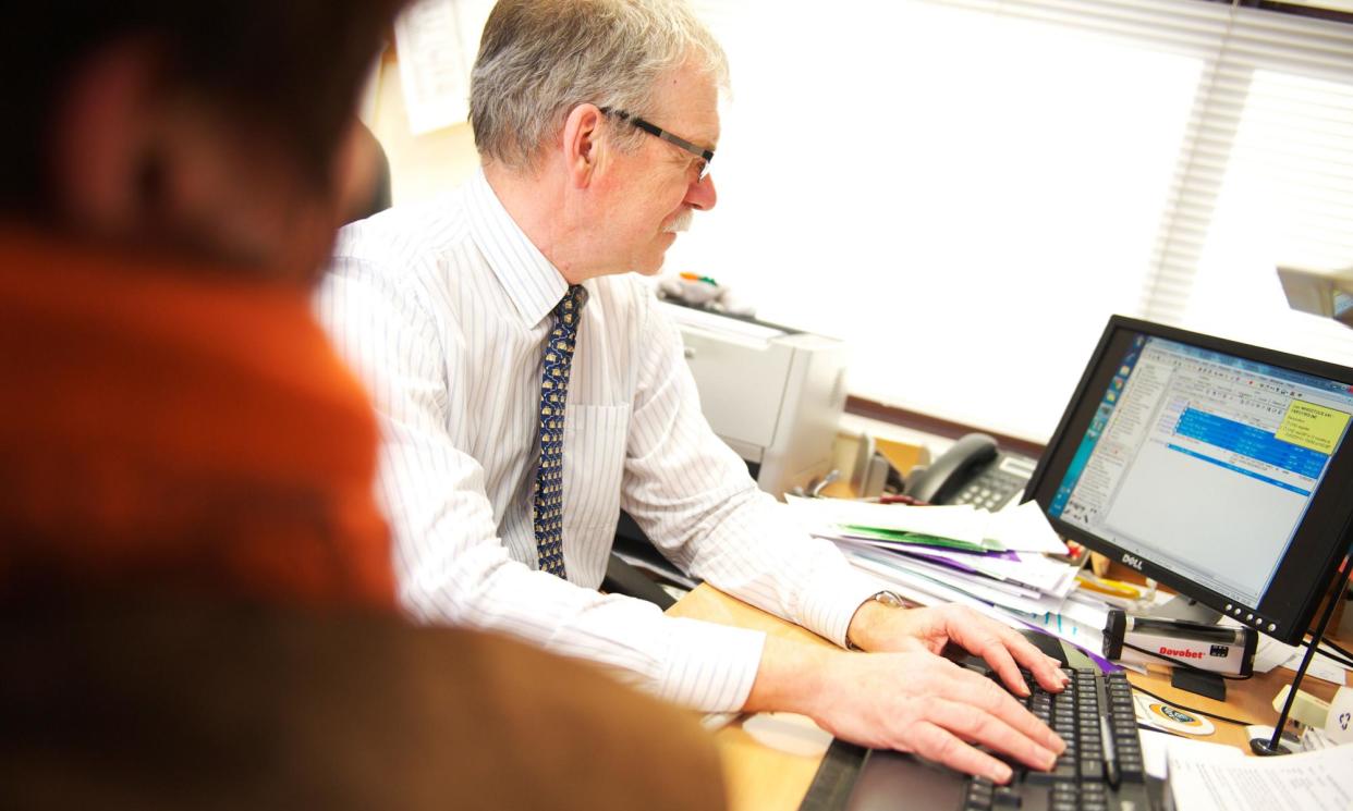 <span>A GP with a patient: the C the Signs AI tool is used in about 15% of GP practices in England.</span><span>Photograph: Julian Claxton/Alamy</span>